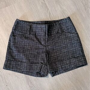 Express black and white cotton dress short